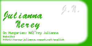 julianna nerey business card